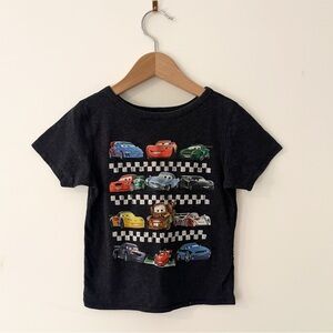 DISNEY Cars 2 Characters Lightening McQueen Tow Mater Short Sleeve Shirt